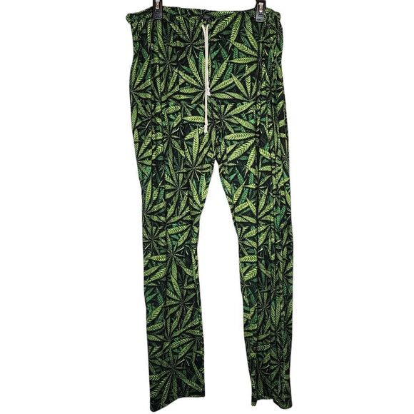 Modern Maya Other - 2XL Mens Green Flower Lounge Pants Pajama Mary Jane 32 Inch Inseam Drawstring